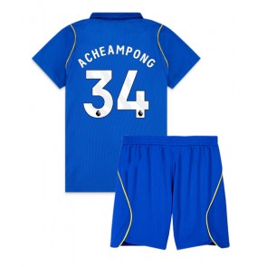 Chelsea Josh Acheampong #34 Hjemmebanetrøje Børn 2026-27 Kortærmet (+ Korte bukser)